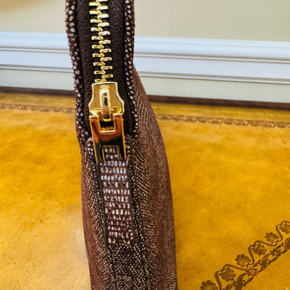 India Hicks Insider Stingray Gecko Brown Leather Clutch with Dustbag NEW - Picture 8 of 14